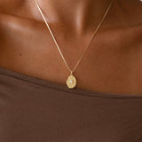 Eclipse of Gold Opal Necklace