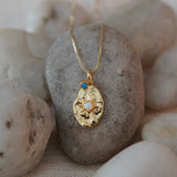 Eclipse of Gold Opal Necklace